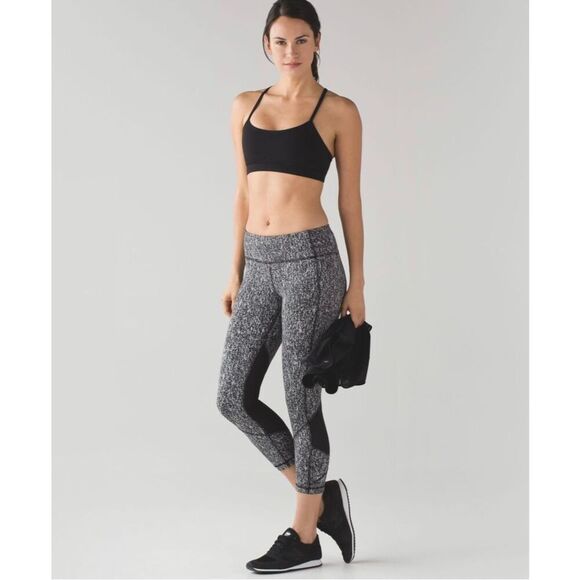 Lululemon Women’s Pace Rival Crop Power Luxtreme Suited Jacquard Leggings Size 4 - Picture 3 of 13